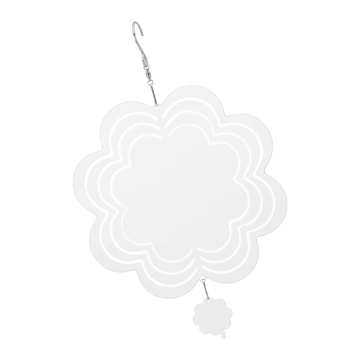 DIY Sublimation Wind Chime Aluminum Blank Wind Chimes Hanging Pendant for Outdoor Garden Courtyard Decoration 200x200x1mm
