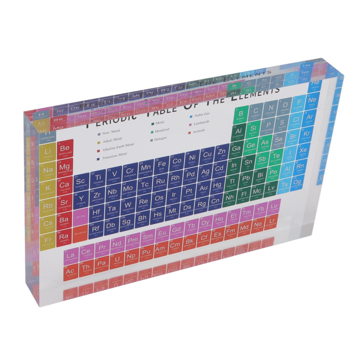 Educational Periodic Table Decoration Safe Odorless Modern Acrylic Periodic Table Elements for Home School Large Size