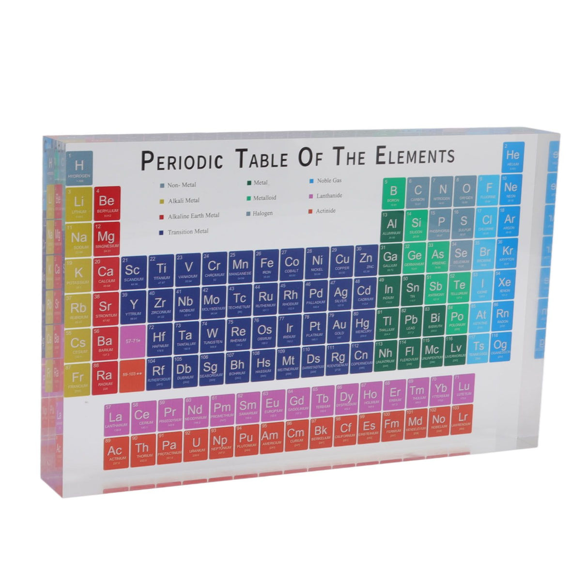 Educational Periodic Table Decoration Safe Odorless Modern Acrylic Periodic Table Elements for Home School Large Size