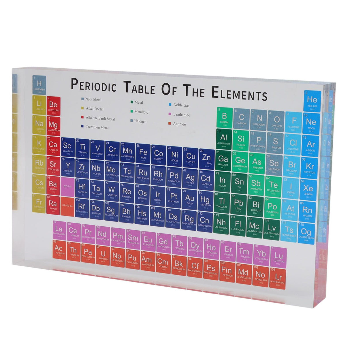 Educational Periodic Table Decoration Safe Odorless Modern Acrylic Periodic Table Elements for Home School Large Size