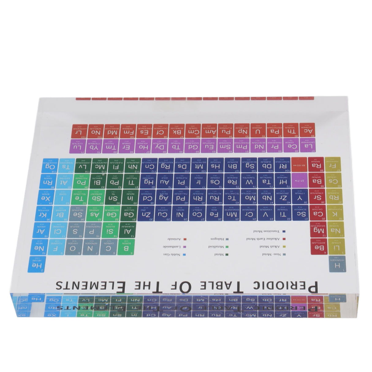 Educational Periodic Table Decoration Safe Odorless Modern Acrylic Periodic Table Elements for Home School Small Size