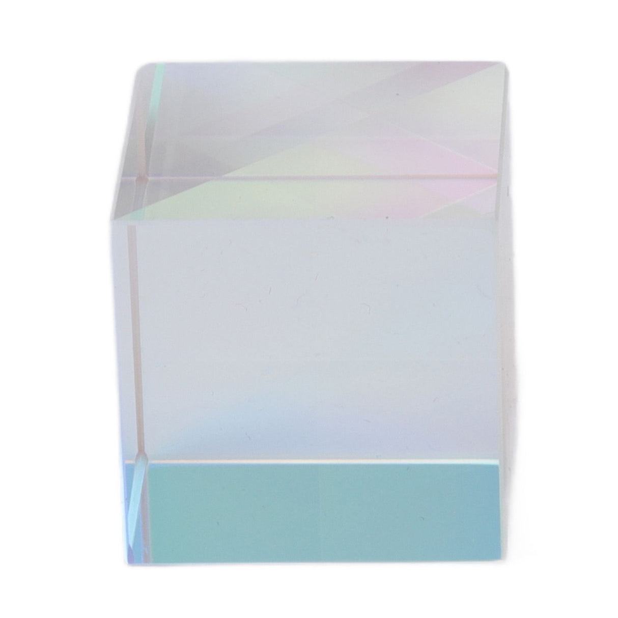 Prism Cube Optical Glass RGB Dispersion Color Cube Sun Catcher X Cube Prism Birthday Gift 20x20x20mm/0.8x0.8x0.8in