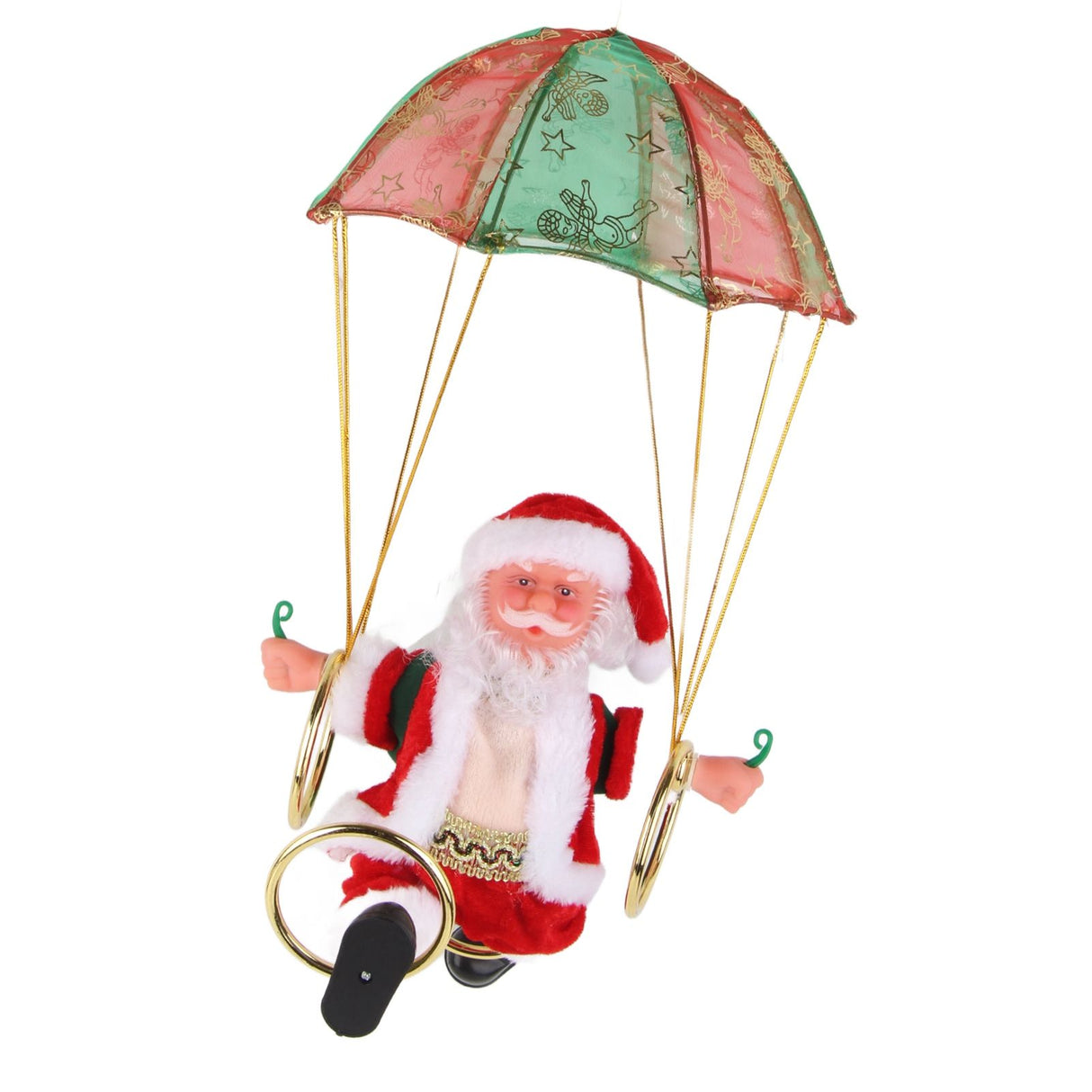 Parachute Christmas Ornaments Lovely Shape Safe Eco Friendly Fleece PC Christmas Hanging Ornament Parachute for Kids Circling