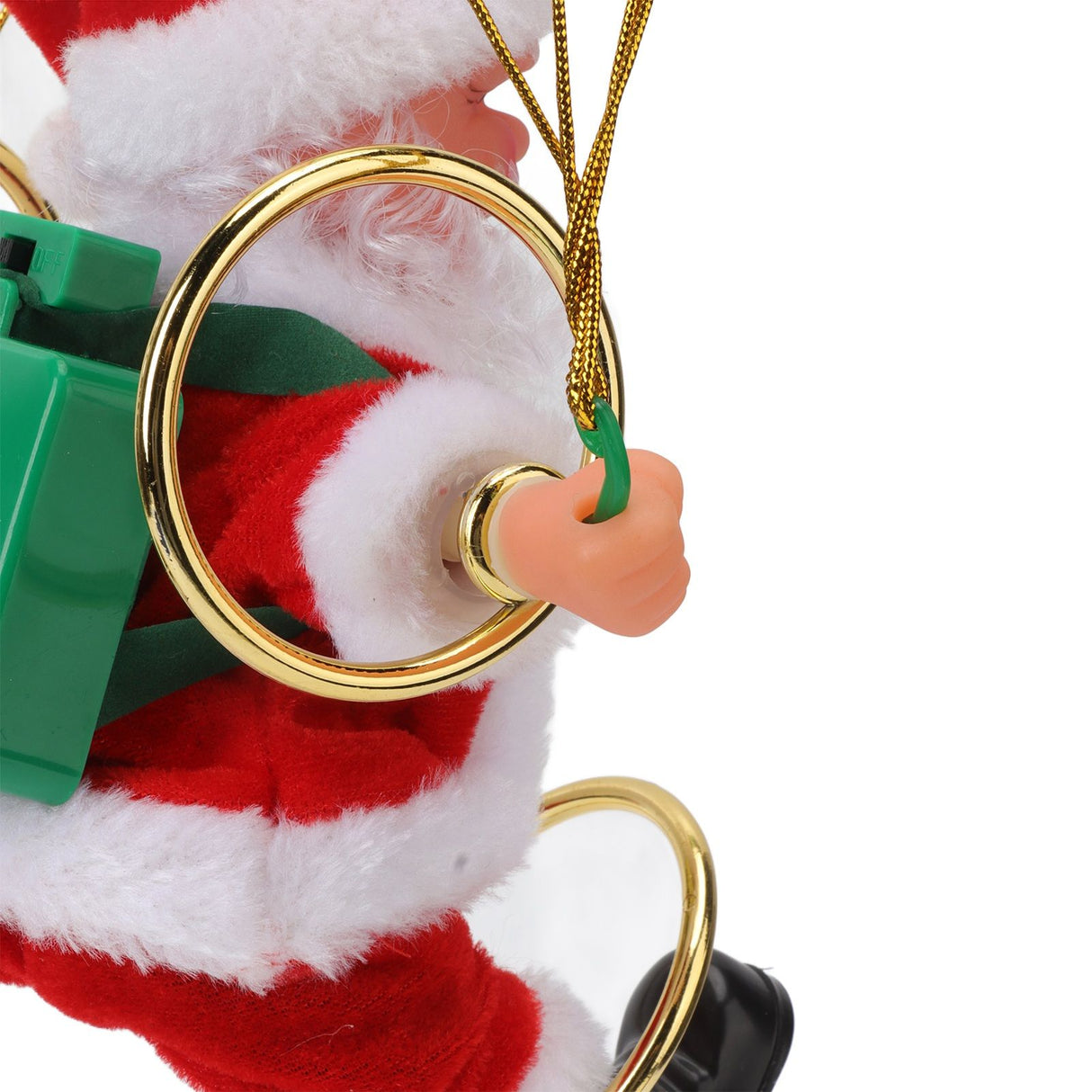 Parachute Christmas Ornaments Lovely Shape Safe Eco Friendly Fleece PC Christmas Hanging Ornament Parachute for Kids Circling