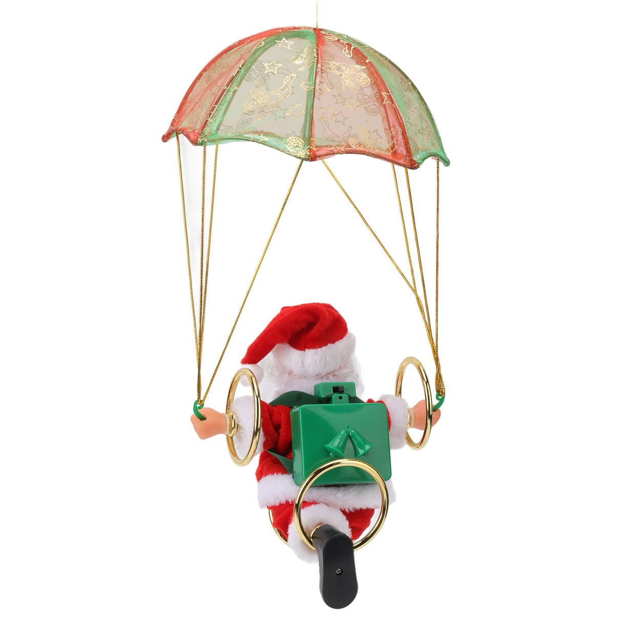 Parachute Christmas Ornaments Lovely Shape Safe Eco Friendly Fleece PC Christmas Hanging Ornament Parachute for Kids Circling