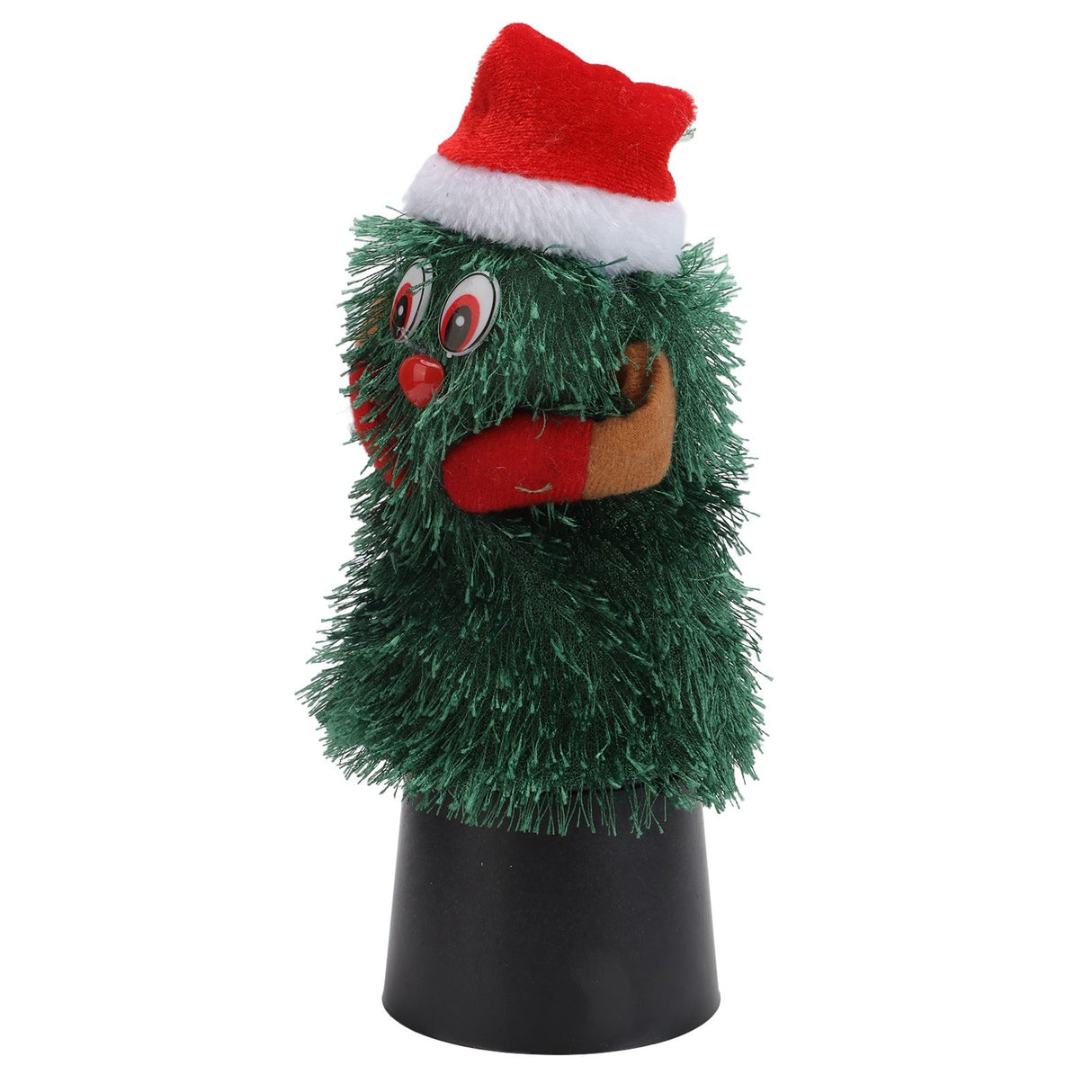 Tabletop Christmas Tree Musical Rotatable Cute Plant Shape Christmas Tree Figurine Decoration