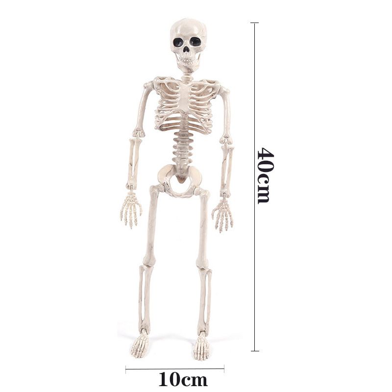 Halloween Skull Skeleton Decoration Simulated Human Plastic Bones Haunted House Decorative Skeleton Props Bride Bridegroom with Clothes