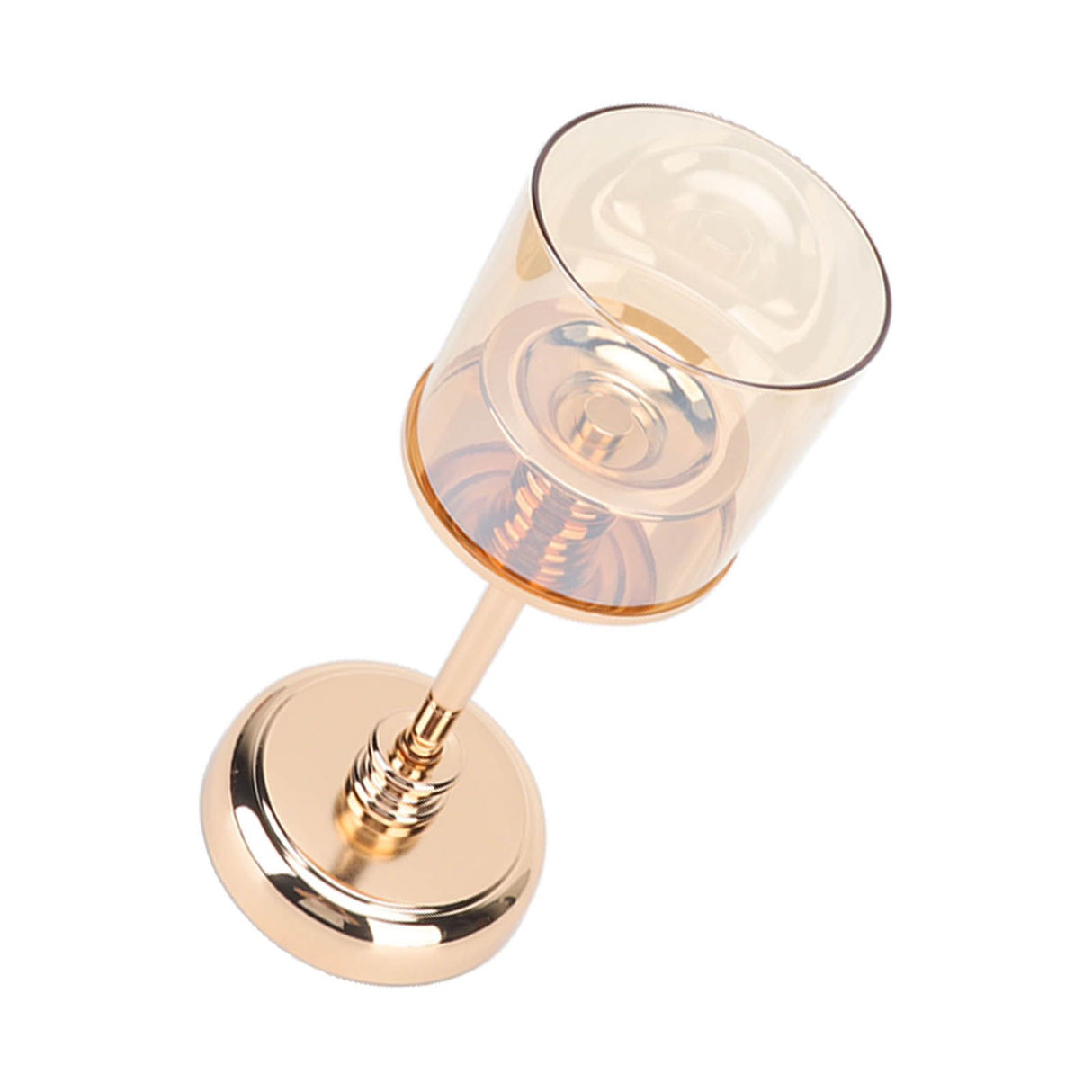 Light Luxury French Candlestick Ornament Table Candle Holder Romantic Candlelight Dinner Decorative Props Champagne Gold