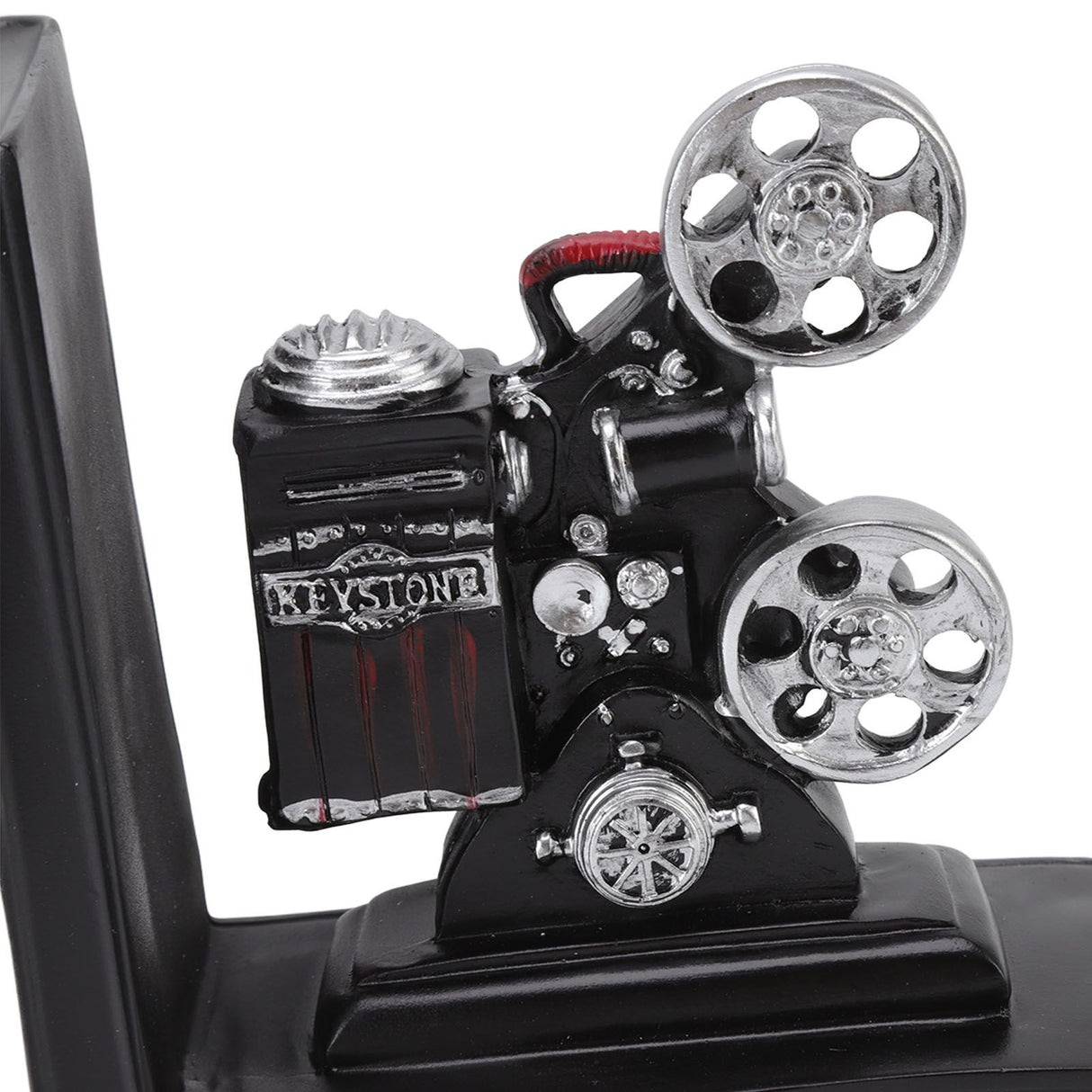 One Pair Shelf Book Ends Movie Projector Designed Resin Bookend Decoration for Study Home Office