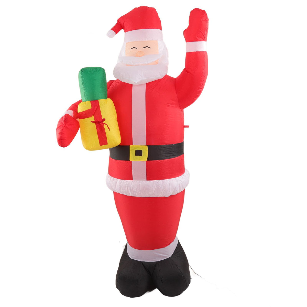 Inflatable Christmas Old Man Model with Gift Bag in Hand LED Growing Inflatable Christmas Man for Outdoor Garden Yard AU 100‑240V