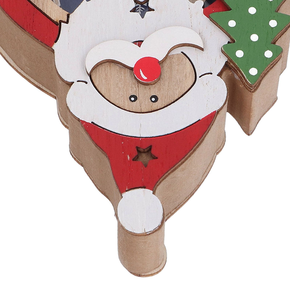 Luminous Christmas Ornament LED Light Emitting Wooden Christmas Decorations Ornaments Gifts for Hotel Window Display Old Man