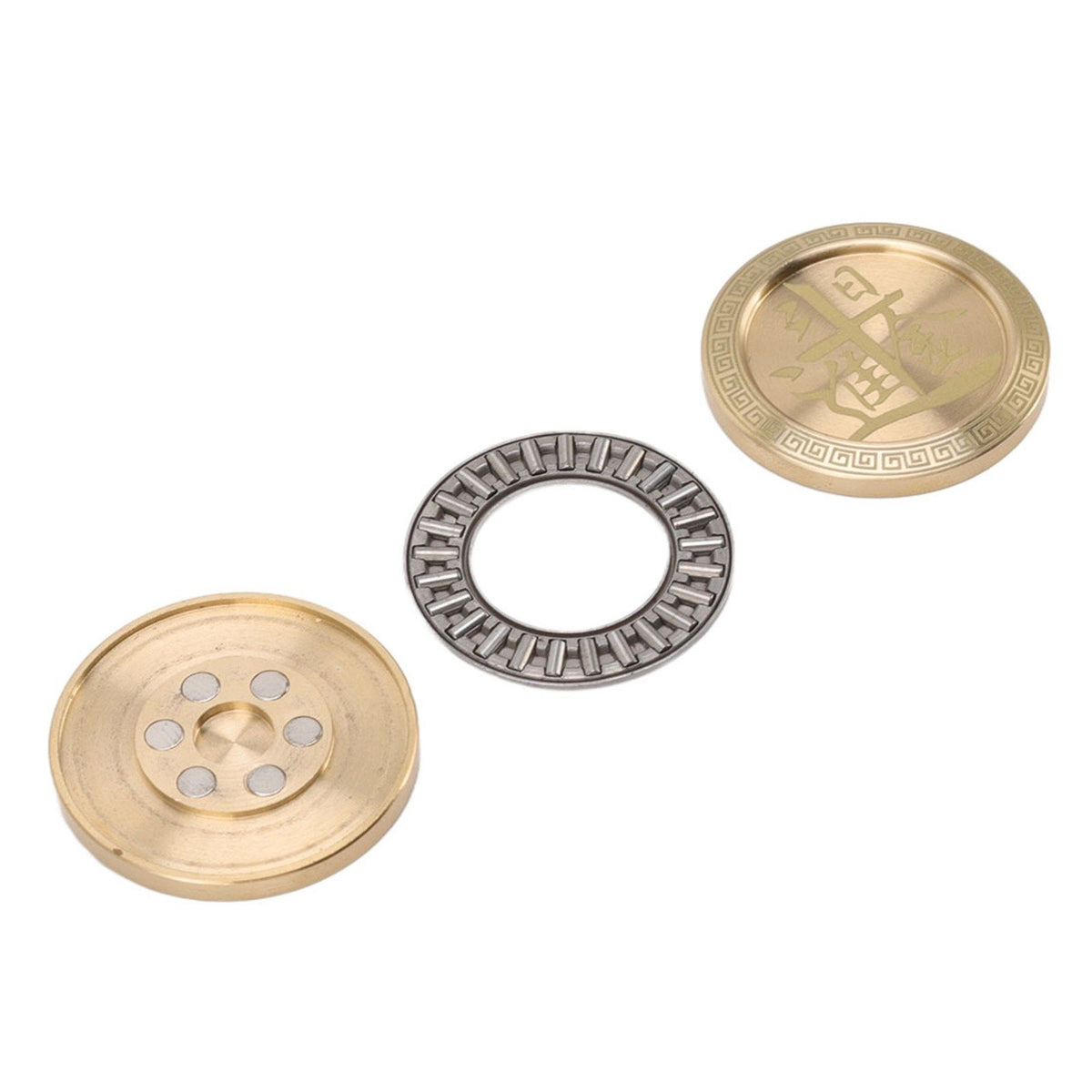 Magnetic Push Slider Stress Relief Round Portable EDC Push Slider Decompression Toy