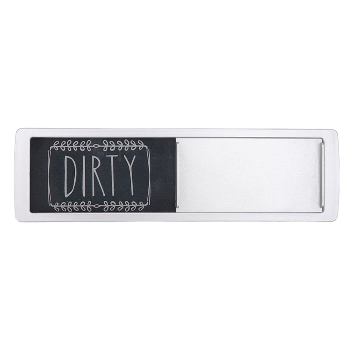 Dishwasher Magnet Easy To Read Clean Dirty Sign Indicator for Dishwasher With Double Sided Adhesive Tape Silver (Black and White)