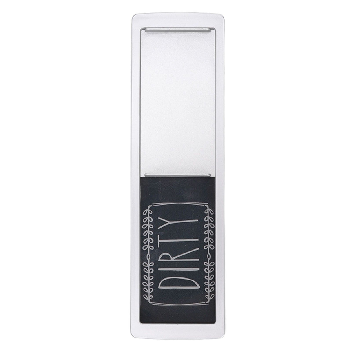 Dishwasher Magnet Easy To Read Clean Dirty Sign Indicator for Dishwasher With Double Sided Adhesive Tape Silver (Black and White)