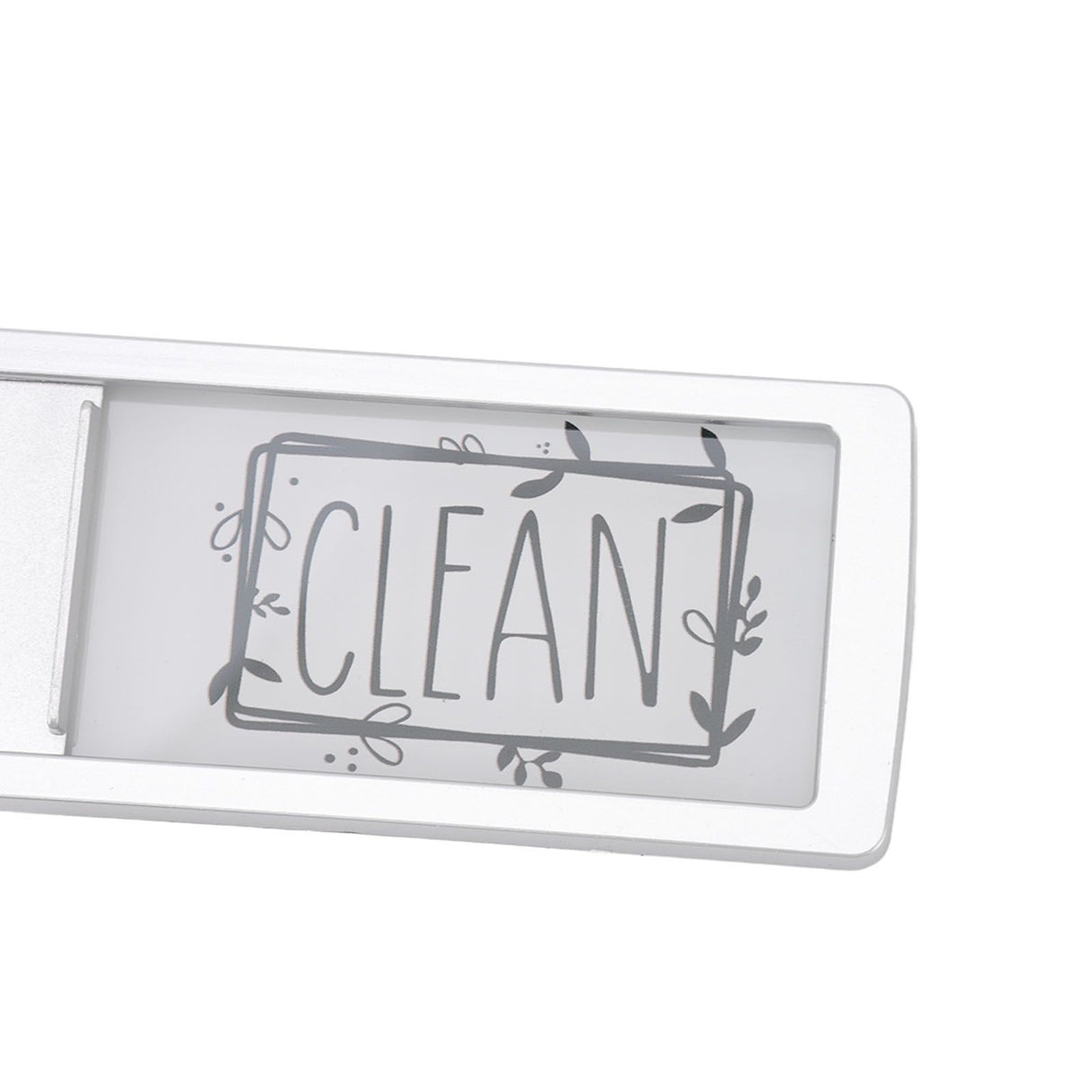 Dishwasher Magnet Easy To Read Clean Dirty Sign Indicator for Dishwasher With Double Sided Adhesive Tape Silver (Black and White)