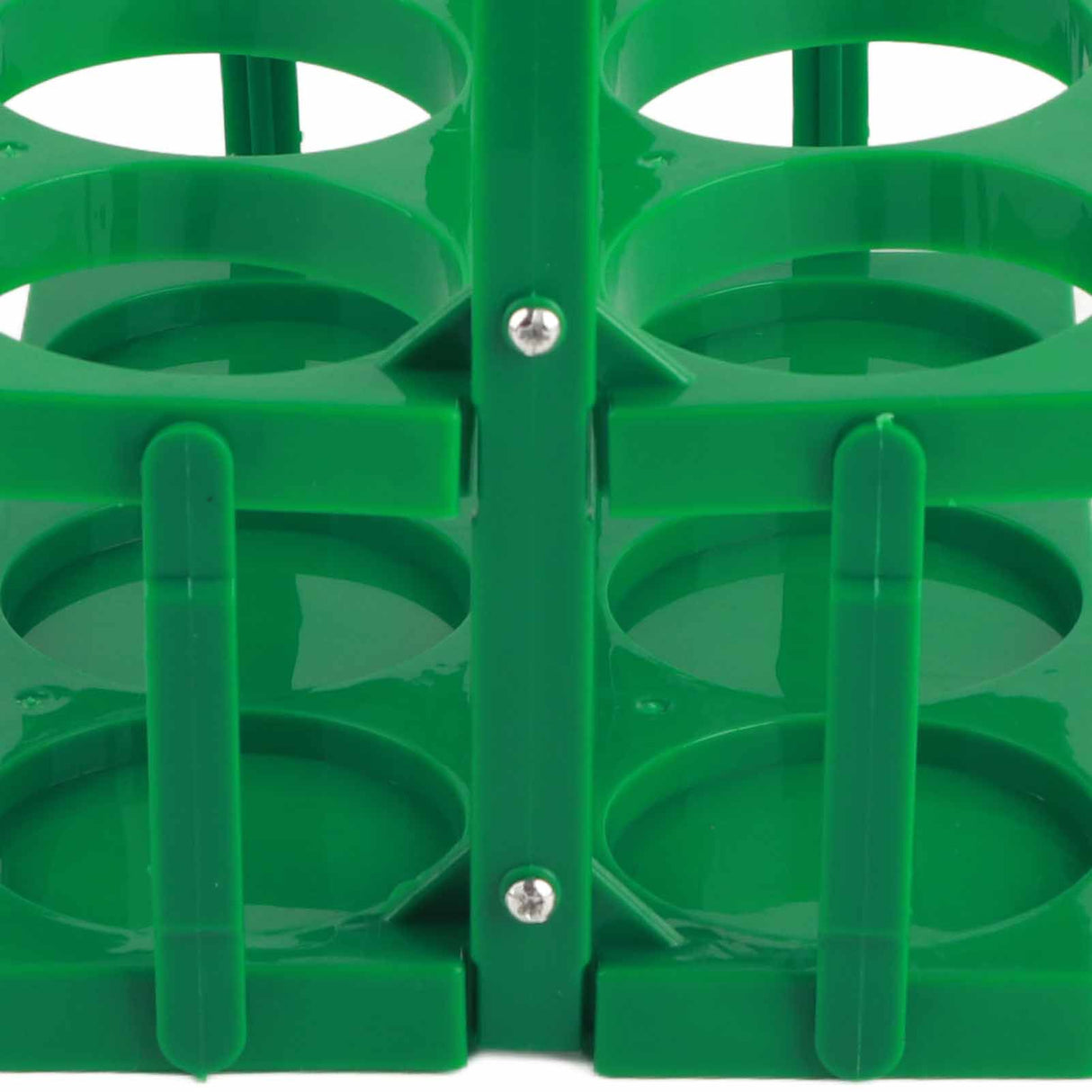 Portable Beer Bottle Rack Pure Color Foldable Beverage Storage Rack Picnic Beer Handle Basket Green