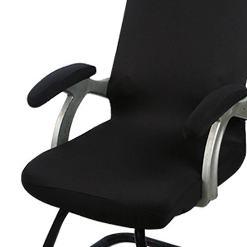 1 Pair Chair Arm Covers with Sponge Soft Breathable Safe Office Chair Armrest Cover Set for Working Home Black Sponge Type 35x9cm/13.8x3.5in