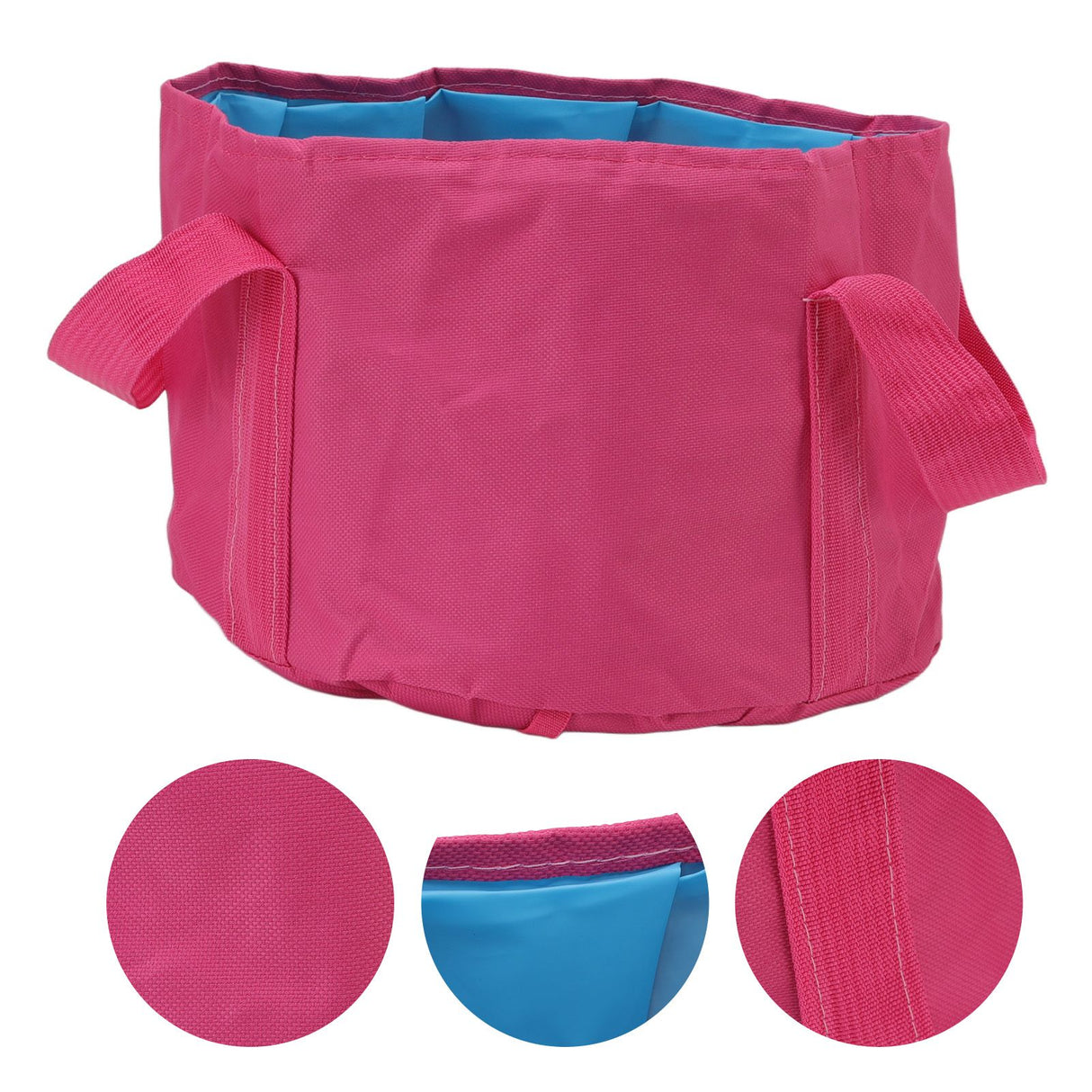 Collapsible Camping Bucket Multifunctional Portable Double Layer Foldable Water Container for Fishing Foot Soaking
