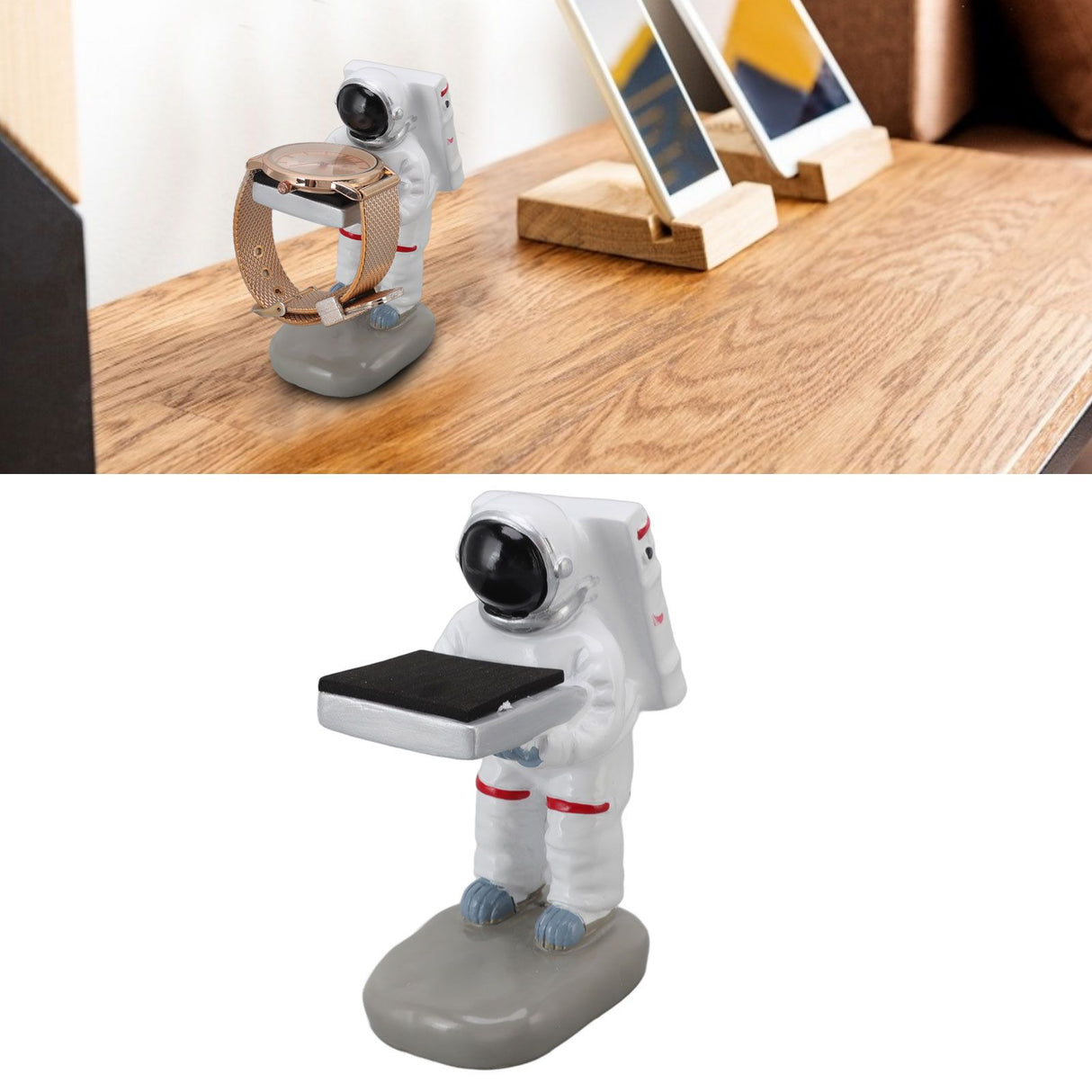 Watch Display Stand Resin Cute Figure Model Modern Multifunctional Watch Holder Rack for Jewelry Necklace Bracelet Astronaut S