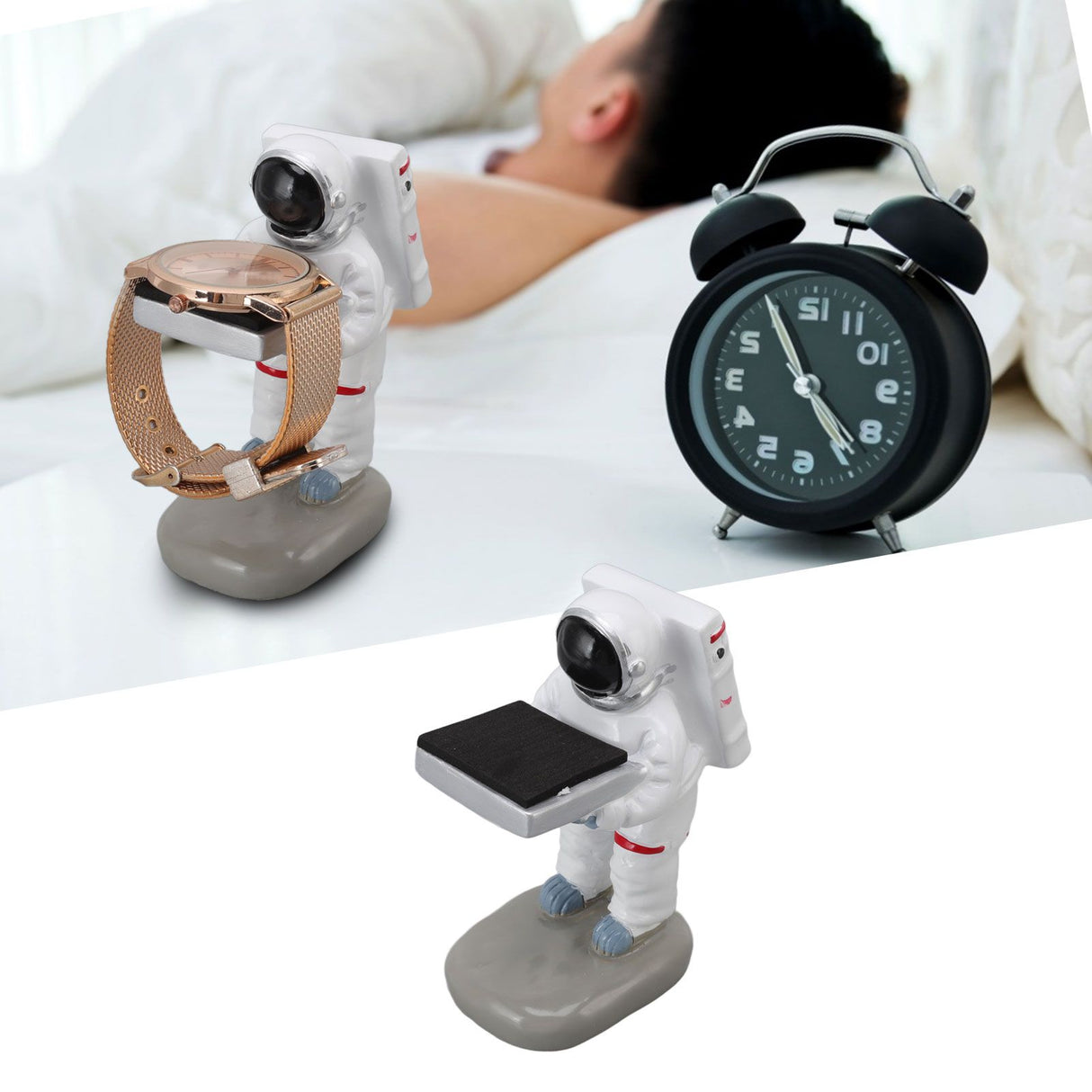 Watch Display Stand Resin Cute Figure Model Modern Multifunctional Watch Holder Rack for Jewelry Necklace Bracelet Astronaut S