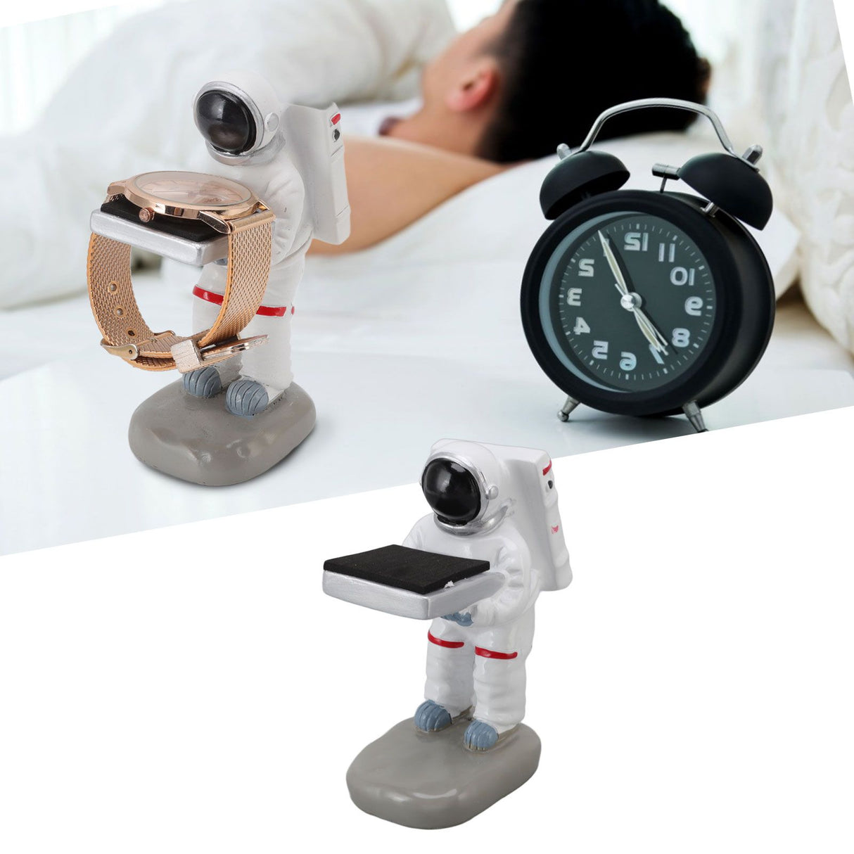 Watch Display Stand Resin Cute Figure Model Modern Multifunctional Watch Holder Rack for Jewelry Necklace Bracelet Astronaut L