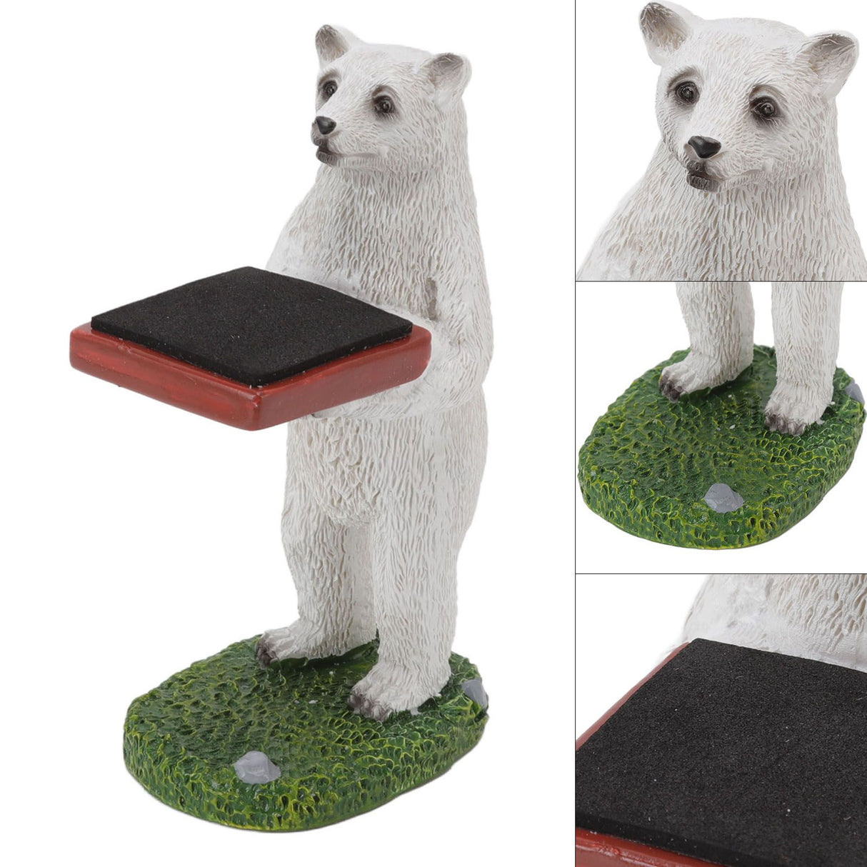 Resin Watch Stand Handmade Figurine Model Decorative Watch Display Stand for Home Polar Bear