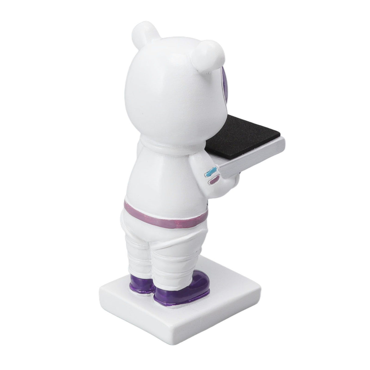 Resin Watch Stand Handmade Figurine Model Decorative Watch Display Stand for Home White Bear