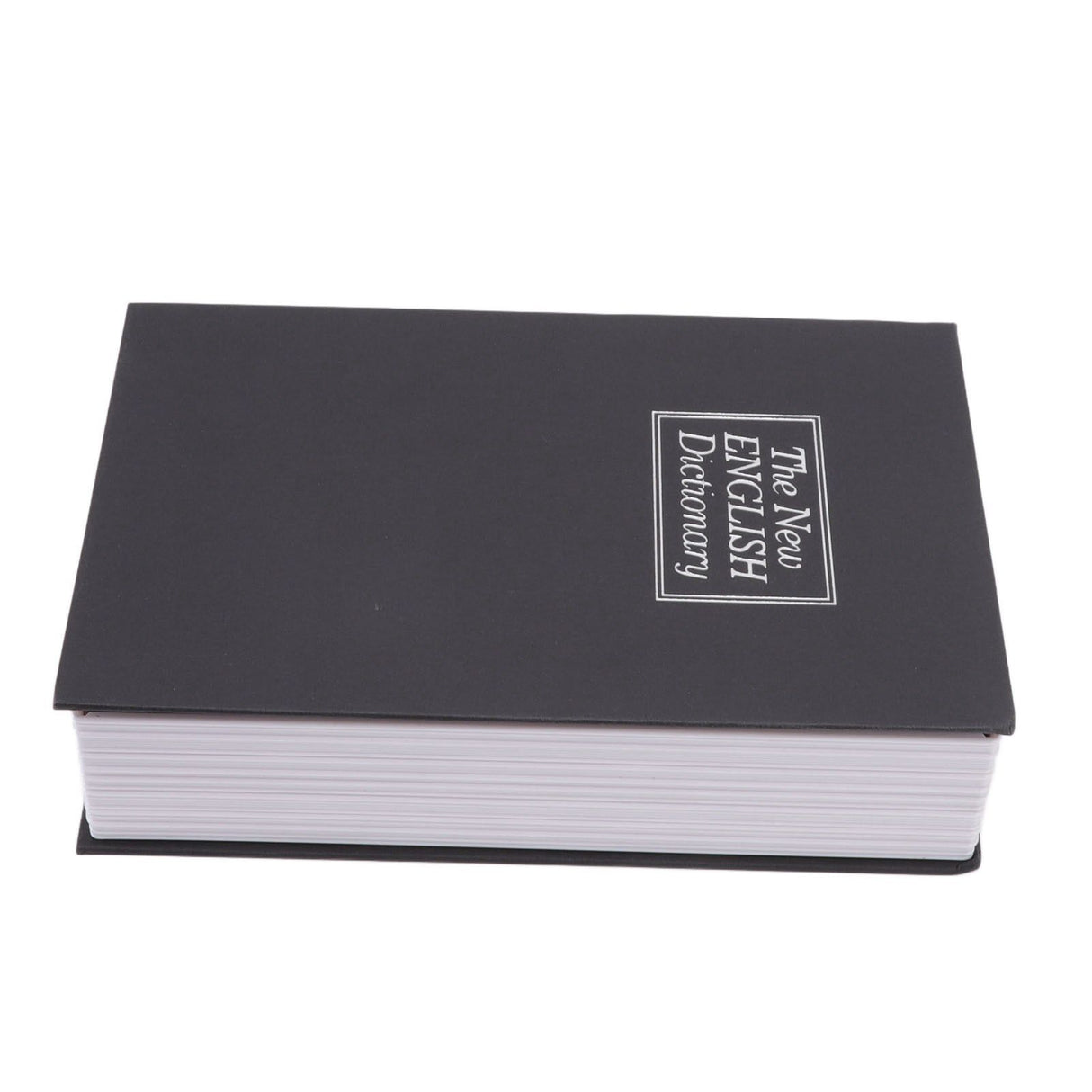 Book Safe Box Innovative Medium Dictionary Diversion Book Safe with Coded Lock for Storing Money Jewelry Cards Documents Black