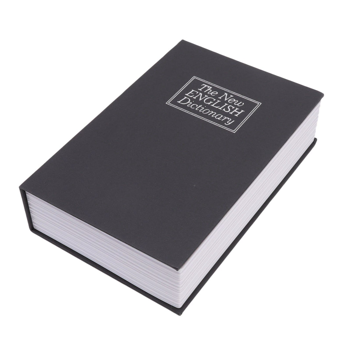 Book Safe Box Innovative Medium Dictionary Diversion Book Safe with Coded Lock for Storing Money Jewelry Cards Documents Black
