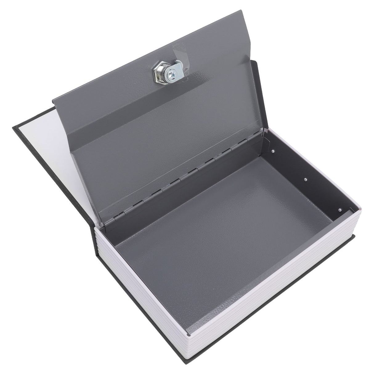 Book Safe Simulation Book Safe Box Portable Money Storing Box with Lock Key for Birthday Gift Black