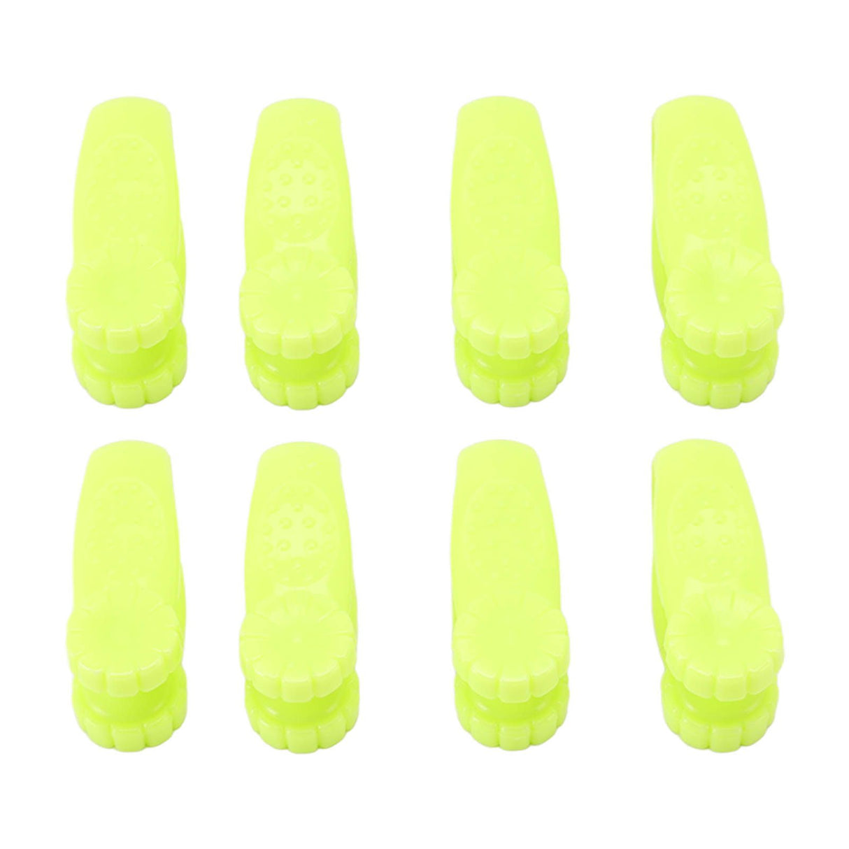 8PCS Hand Pressure Point Tool Plastic Hand Acupressure Clip for Between Thumb and Index Migraine Headache Relief Green