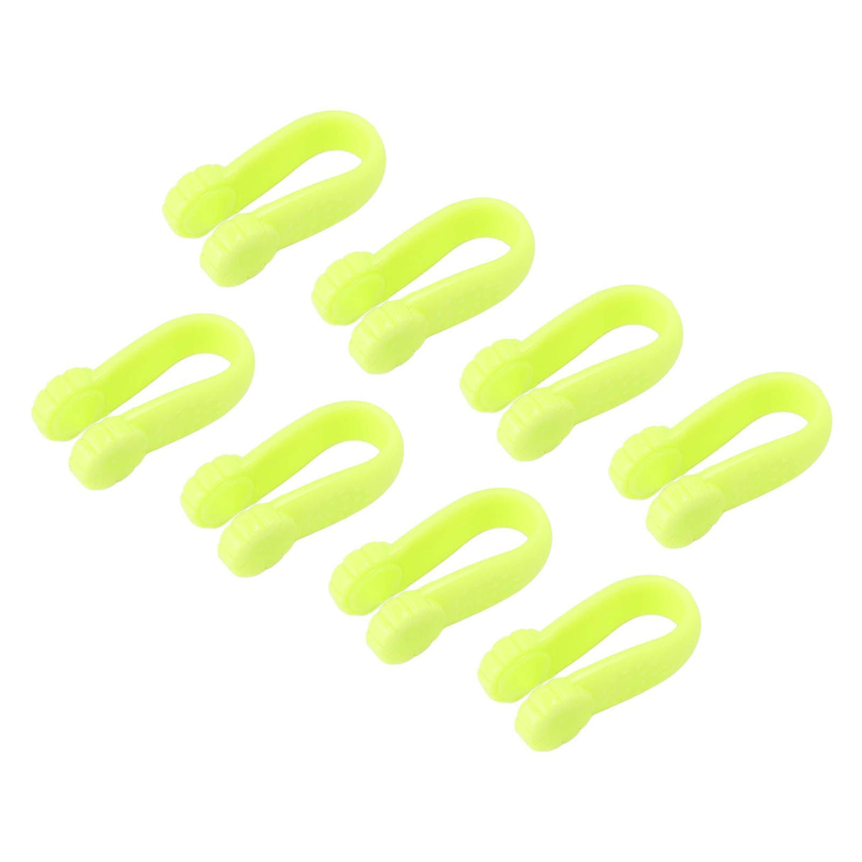 8PCS Hand Pressure Point Tool Plastic Hand Acupressure Clip for Between Thumb and Index Migraine Headache Relief Green