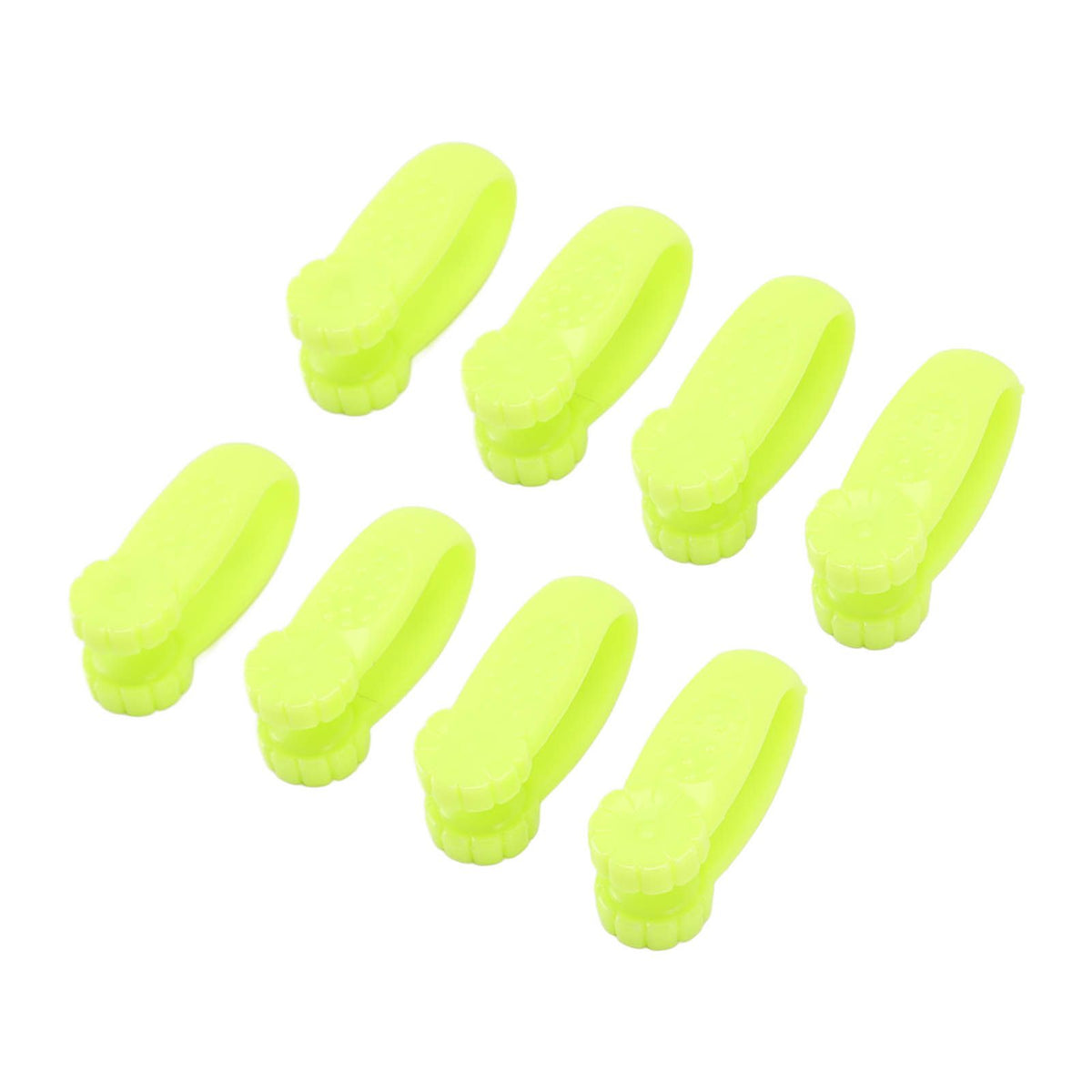 8PCS Hand Pressure Point Tool Plastic Hand Acupressure Clip for Between Thumb and Index Migraine Headache Relief Green