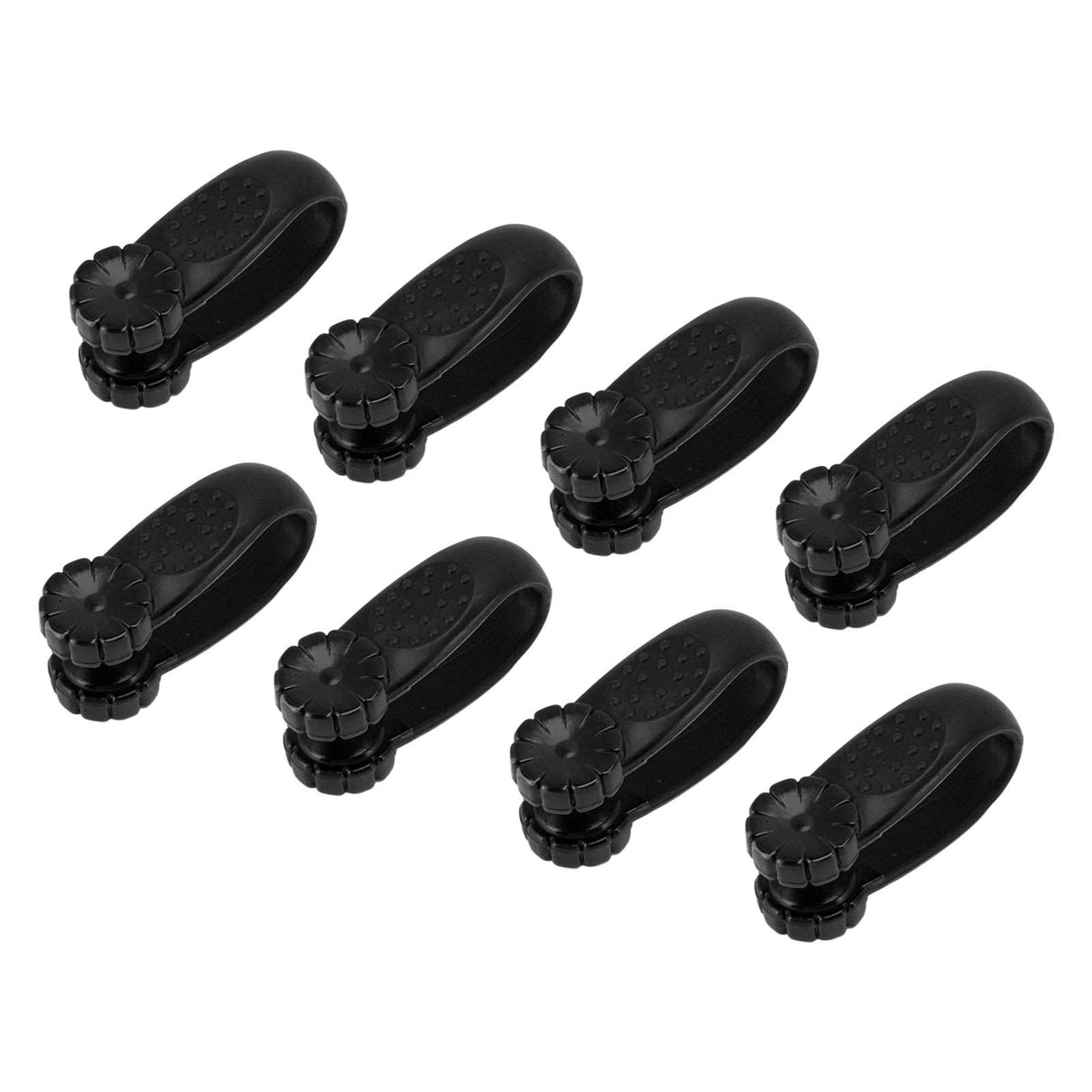 8PCS Hand Pressure Point Tool Plastic Hand Acupressure Clip for Between Thumb and Index Migraine Headache Relief Black