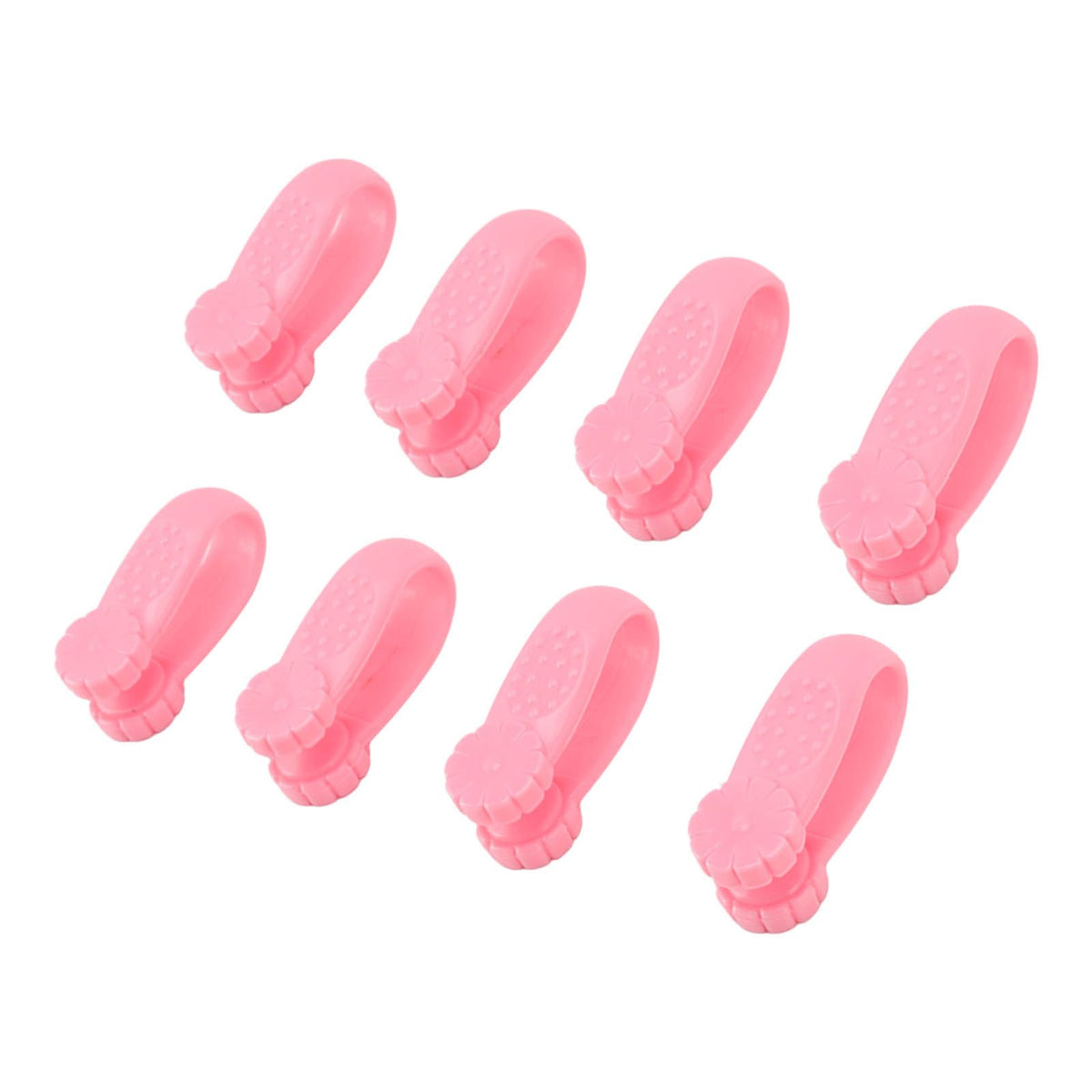 8PCS Hand Pressure Point Tool Plastic Hand Acupressure Clip for Between Thumb and Index Migraine Headache Relief Pink
