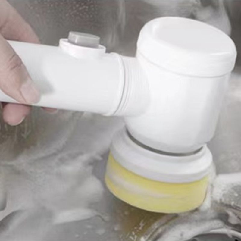 Electric Spin Scrubber Multifunctional Handheld Cordless Scrub Brush with 3 Cleaner Heads for Home Kitchen USB Charging