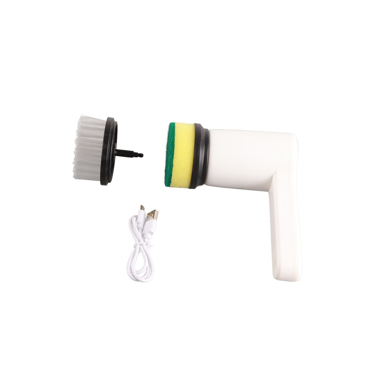 3 Gears Electric Cleaning Brush Cordless Multifunction Plastic with Extended Handle Electric Brush Cleaning Tool for Kitchen White 800mah