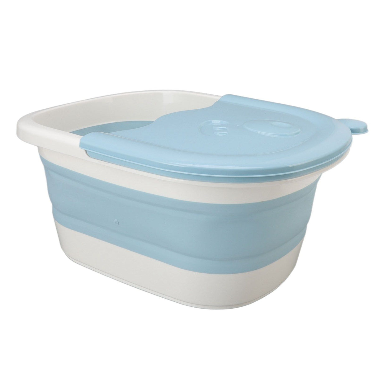 Foot Soaking Tub Foldable Foot Bath Foot Tub Bucket for Children Foot Bath Plastic Wash Bathtub Blue