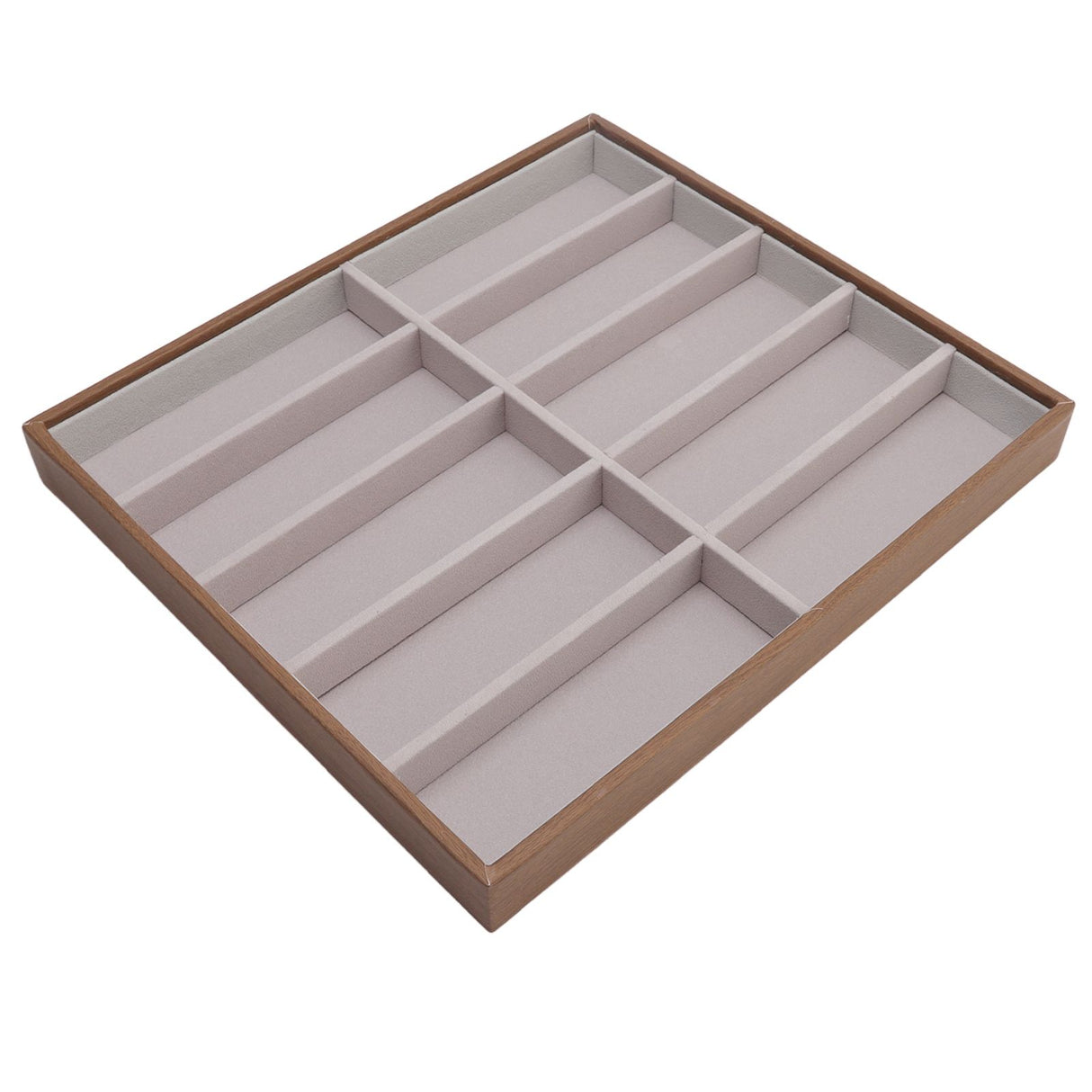 Sunglasses Display Tray PU Wood Grain Sunglasses Storage Case for Home Glasses Store 10 Grids