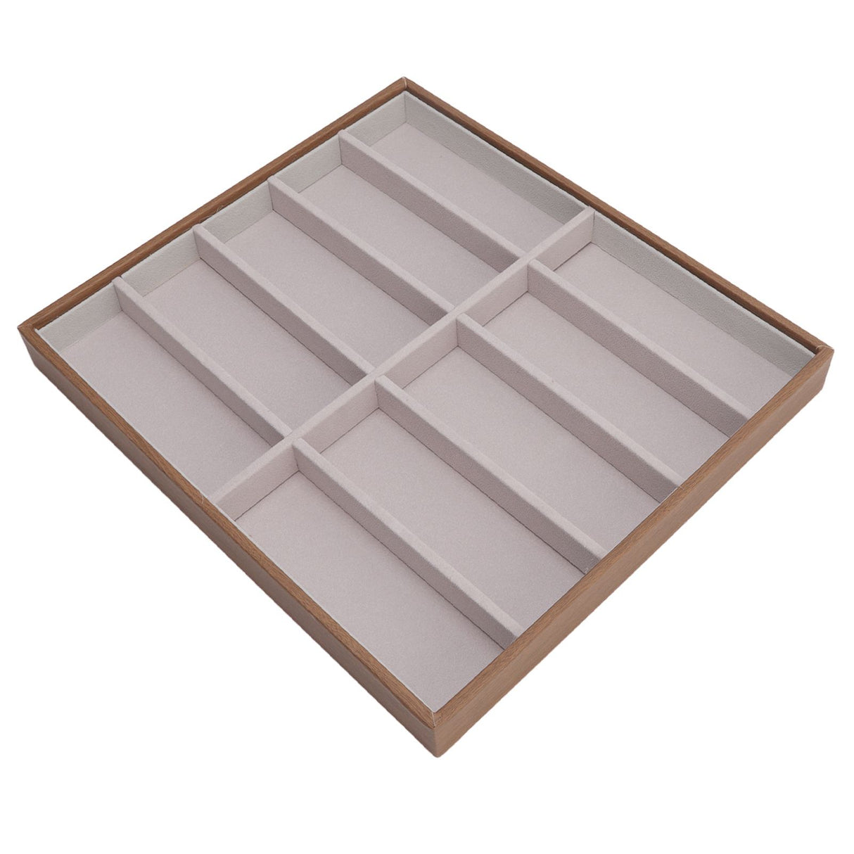 Sunglasses Display Tray PU Wood Grain Sunglasses Storage Case for Home Glasses Store 10 Grids