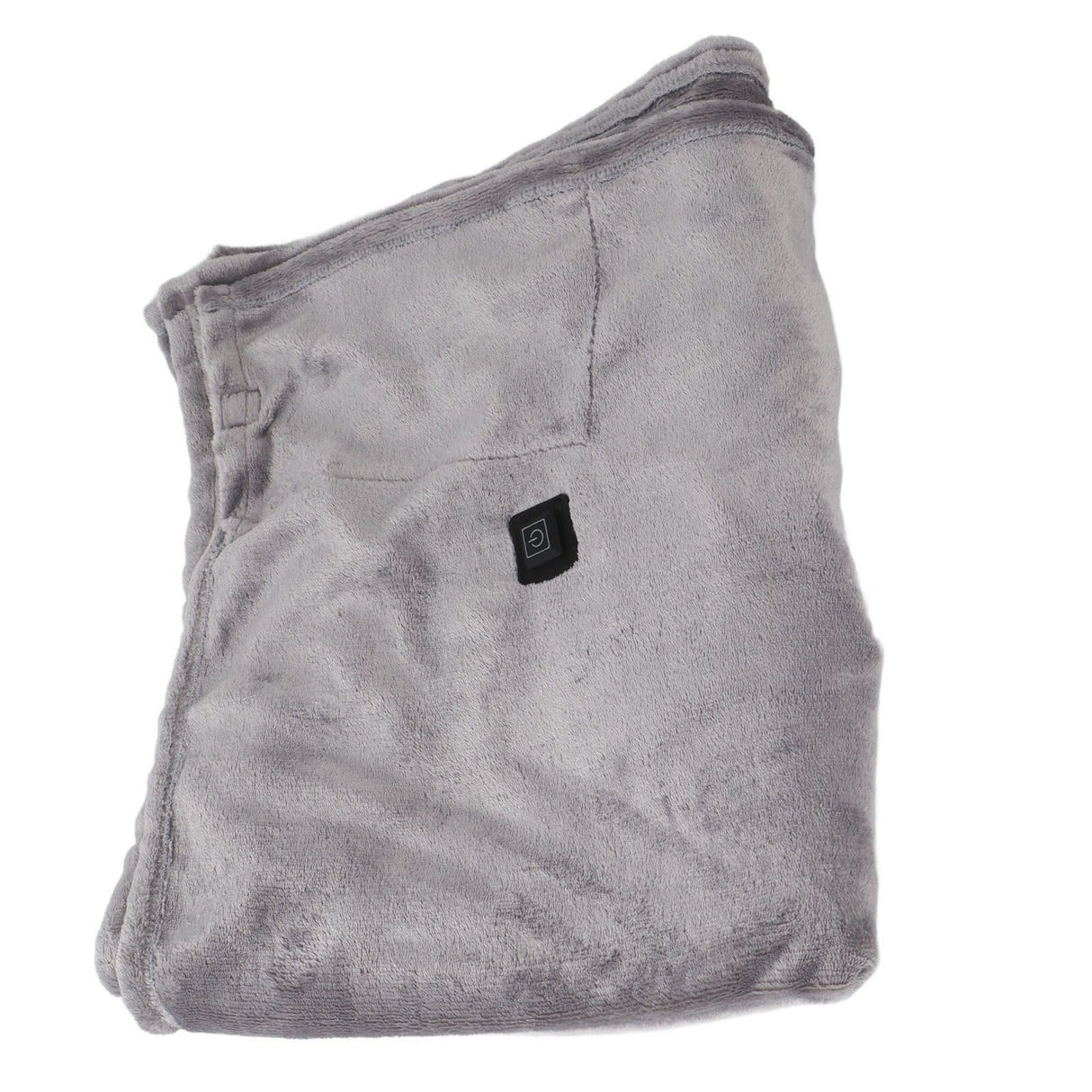 USB Heated Warm Shawl Lightweight Coral Flannel Electric Shoulder Blanket for Winter Light Gray