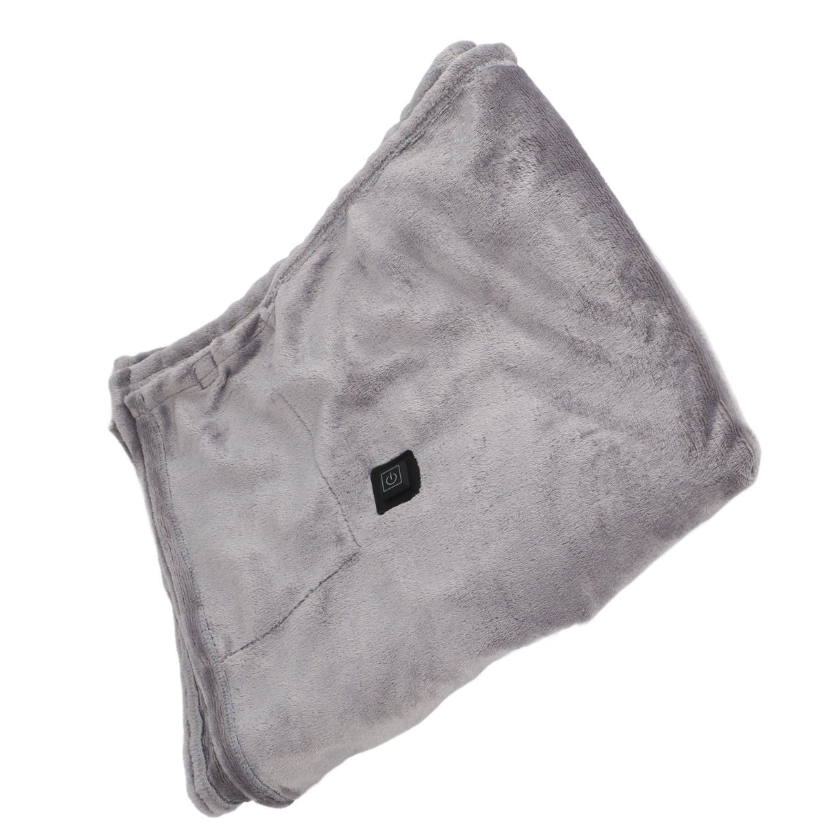 USB Heated Warm Shawl Lightweight Coral Flannel Electric Shoulder Blanket for Winter Light Gray