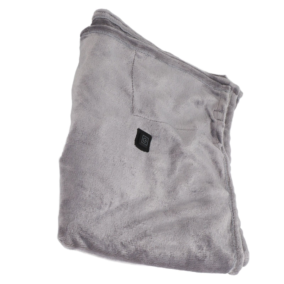 USB Heated Warm Shawl Lightweight Coral Flannel Electric Shoulder Blanket for Winter Light Gray