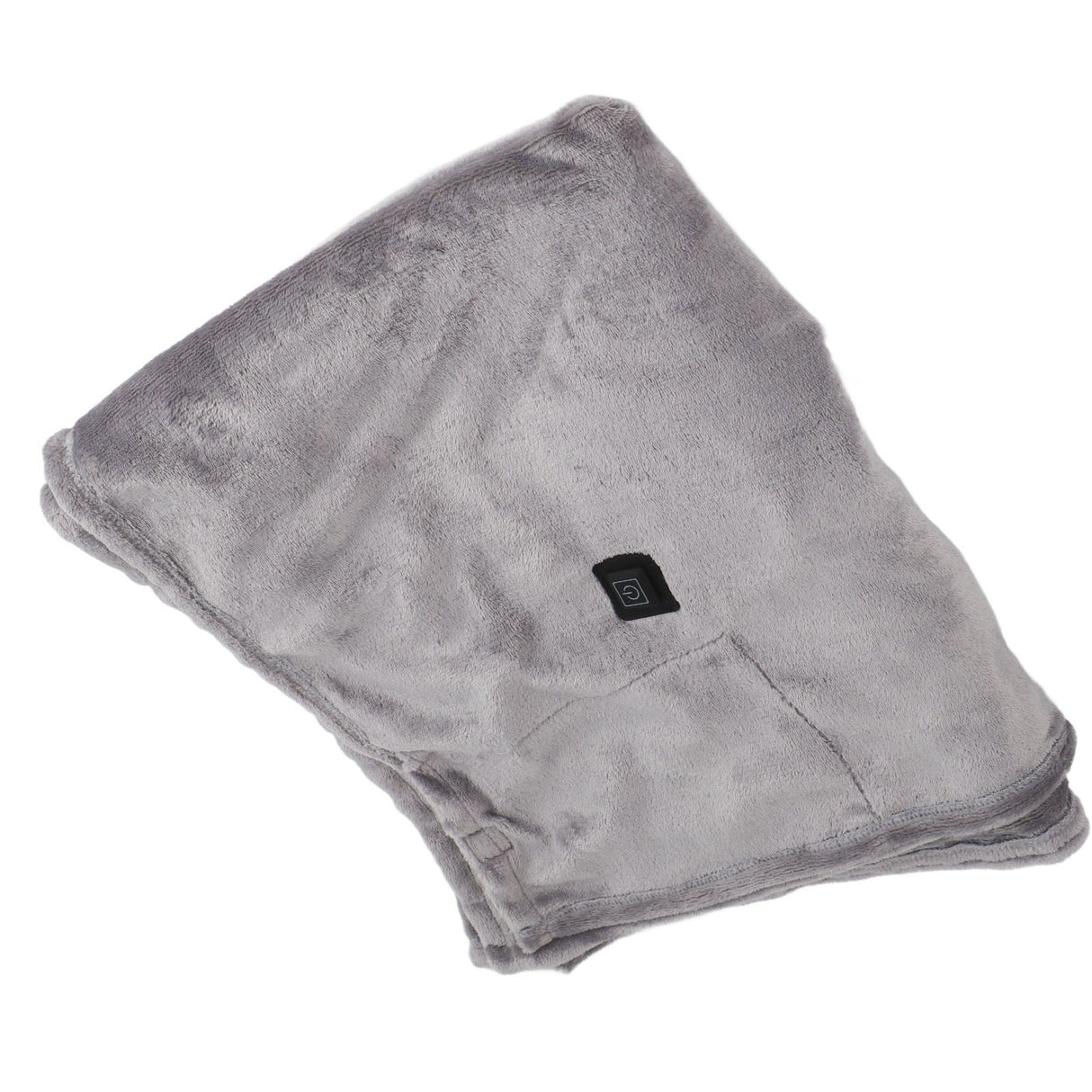 USB Heated Warm Shawl Lightweight Coral Flannel Electric Shoulder Blanket for Winter Light Gray