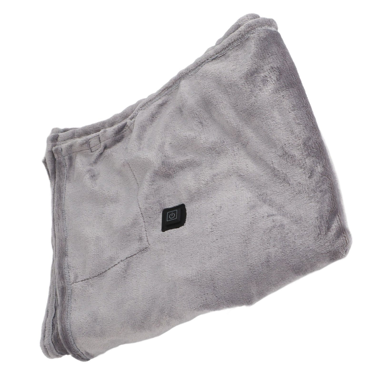 USB Heated Warm Shawl Lightweight Coral Flannel Electric Shoulder Blanket for Winter Light Gray