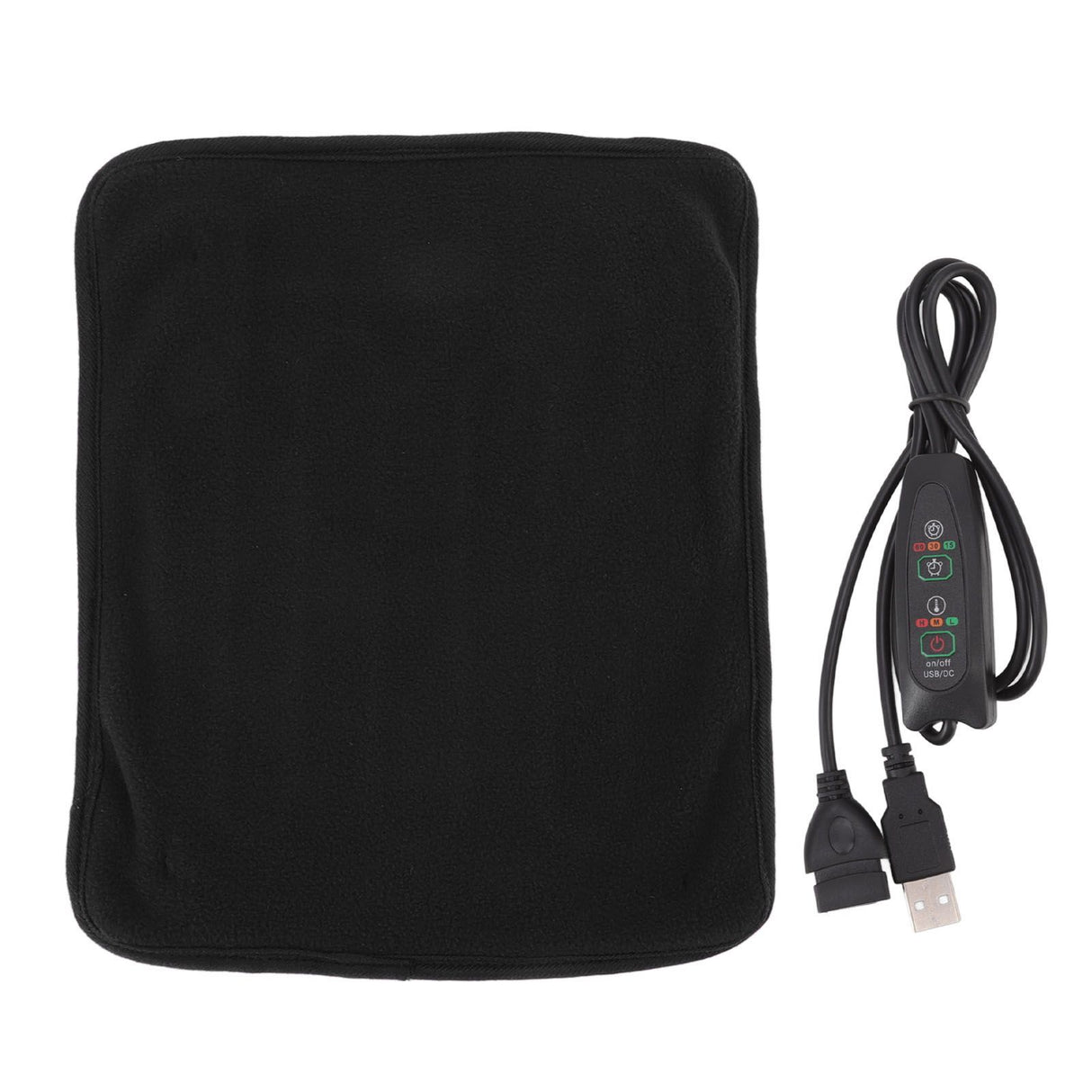 Portable USB Heating Pad Shoulder Neck Leg Waist Heating Pads with Multi Level Temperature Adjustment Timing Black