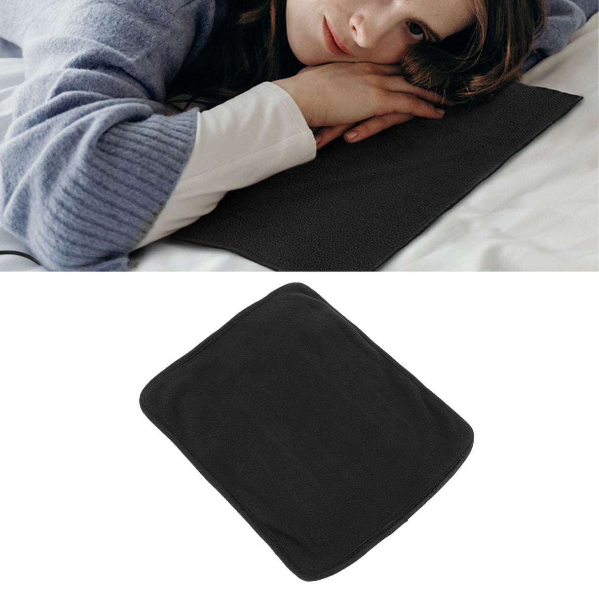 Portable USB Heating Pad Shoulder Neck Leg Waist Heating Pads with Multi Level Temperature Adjustment Timing Black