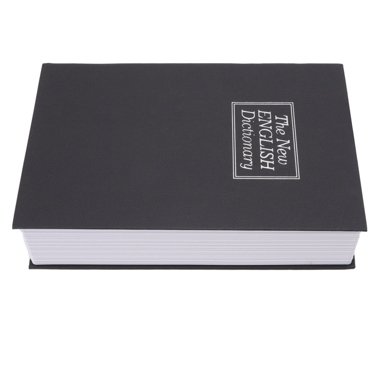 Dictionary Coin Piggy Bank Stainless Steel Realistic Lockable Book Safe Box with Key for Coin Storage Black
