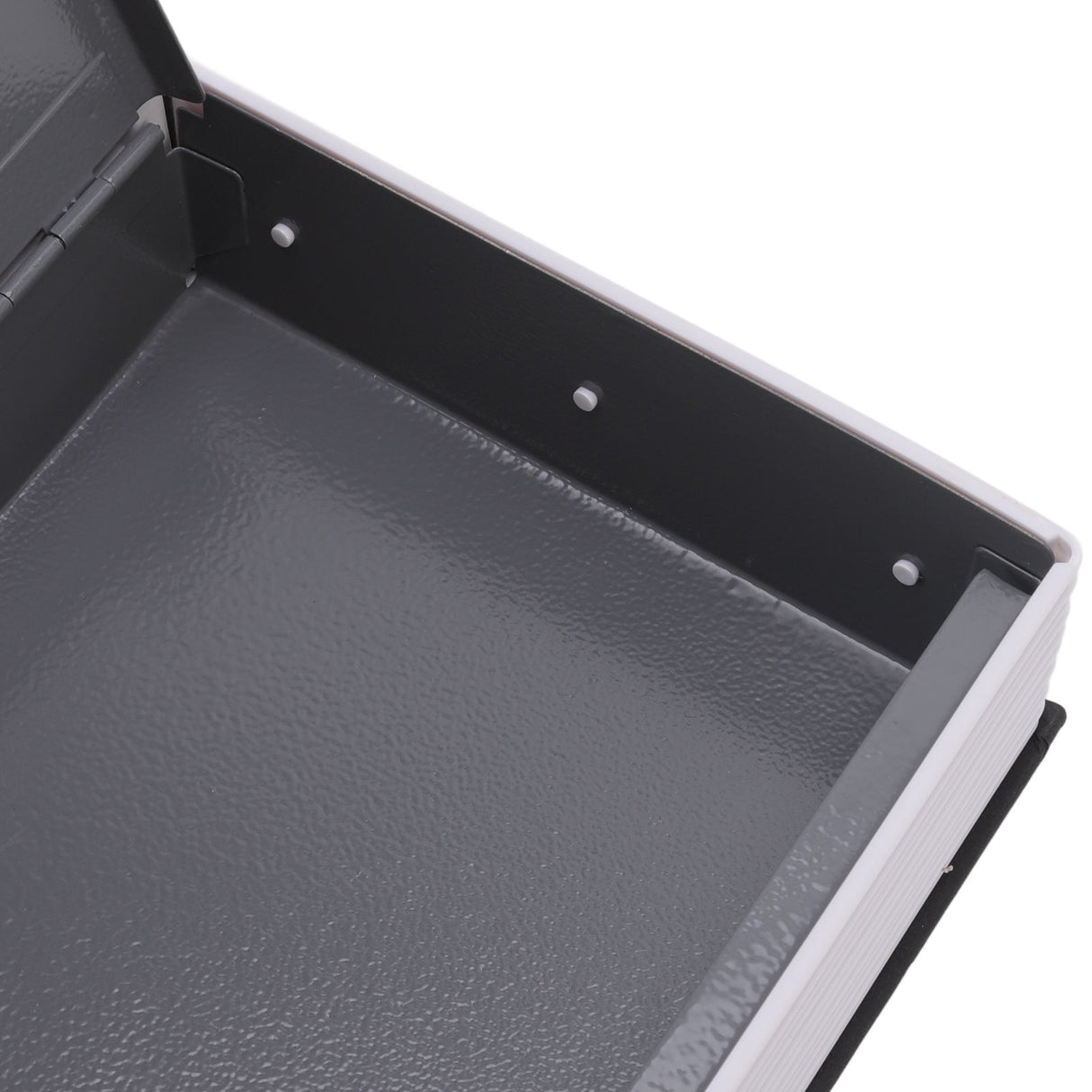 Dictionary Coin Piggy Bank Stainless Steel Realistic Lockable Book Safe Box with Key for Coin Storage Black
