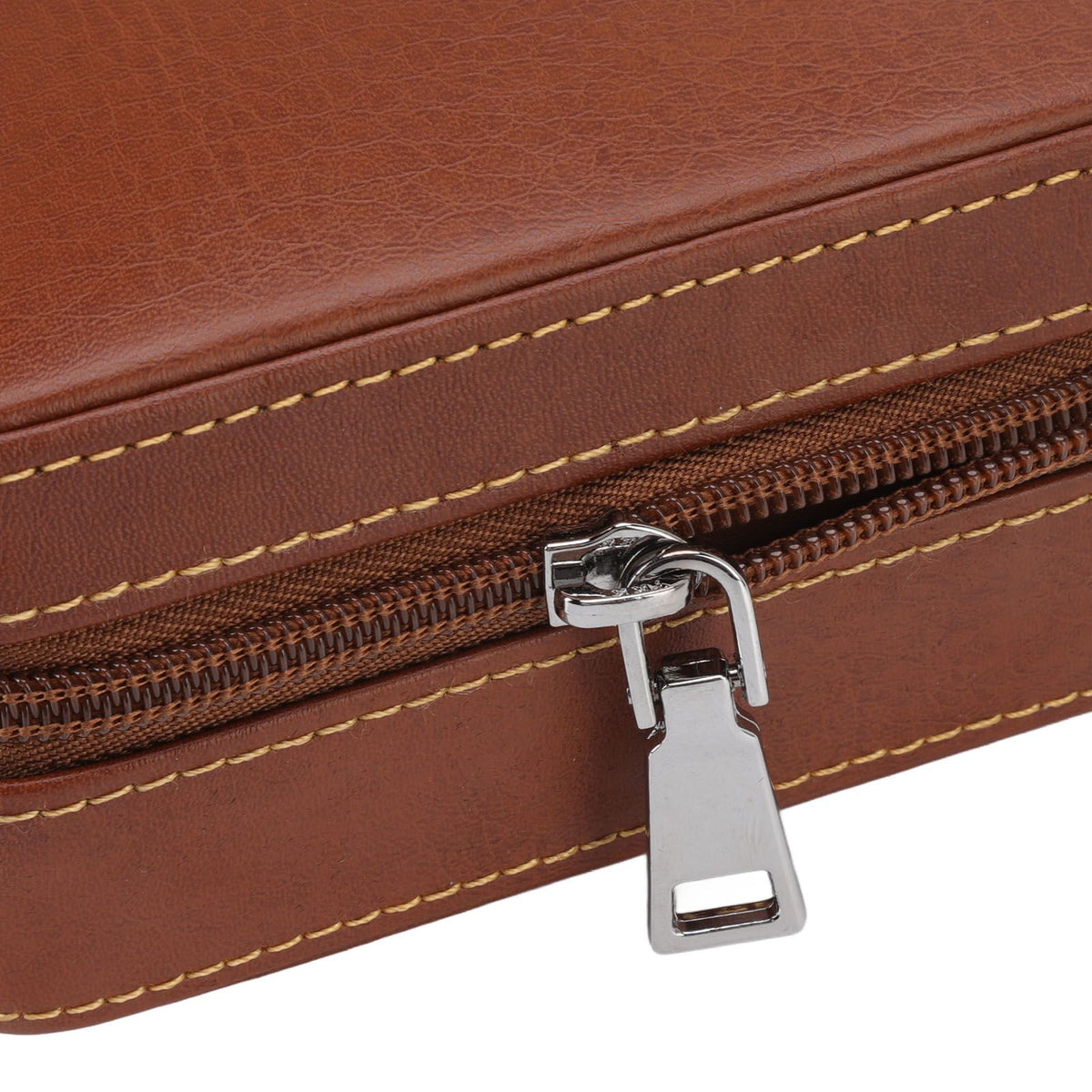 Cigar Humidor Case Brown Portable Cedarwood Lining Humidifier Travel Cigar Box With Storage Bag for Travel